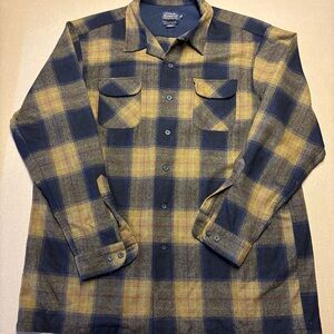 Pendleton The Board Shirt Men's Size XXXL Tall 100% Virgin Wool Brown Black